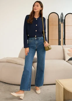 Fashion Motus Boutique Gilet Audrey Marine-GiletAudrey
