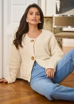 Clearance Motus Boutique Gilet Bianca Blanc-GiletBianca