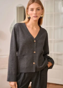 Best Sale Motus Boutique Gilet Céleste Gris-GiletCéleste