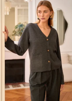 Best Sale Motus Boutique Gilet Céleste Gris-GiletCéleste