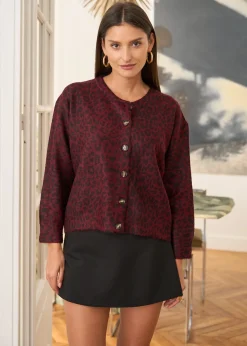 Fashion Motus Boutique Gilet Eliot LéopardBordeaux-GiletEliot