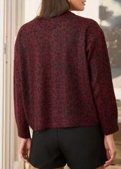 Fashion Motus Boutique Gilet Eliot LéopardBordeaux-GiletEliot