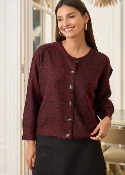 Fashion Motus Boutique Gilet Eliot LéopardBordeaux-GiletEliot