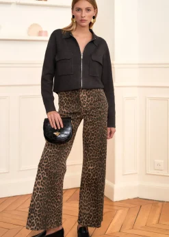 Fashion Motus Boutique Gilet Gaetane GrisFoncé-GiletGaetane