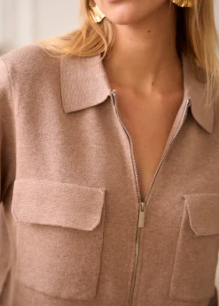 New Motus Boutique Gilet Gaetane Beige-GiletGaetane