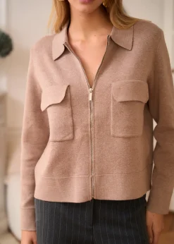 New Motus Boutique Gilet Gaetane Beige-GiletGaetane