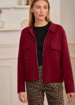 New Motus Boutique Gilet Gaetane Bordeaux-GiletGaetane