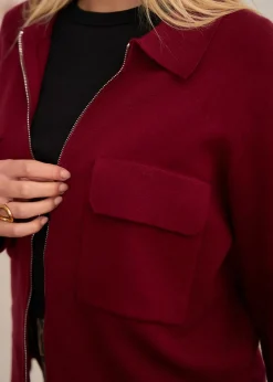 New Motus Boutique Gilet Gaetane Bordeaux-GiletGaetane