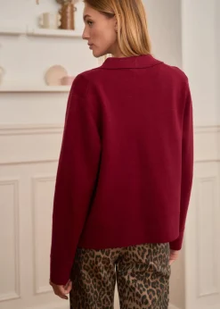 New Motus Boutique Gilet Gaetane Bordeaux-GiletGaetane