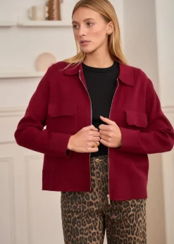 New Motus Boutique Gilet Gaetane Bordeaux-GiletGaetane