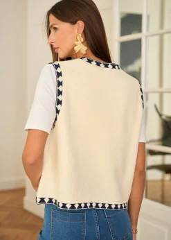 Fashion Motus Boutique Gilet Lausanne Beige-GiletLausanne