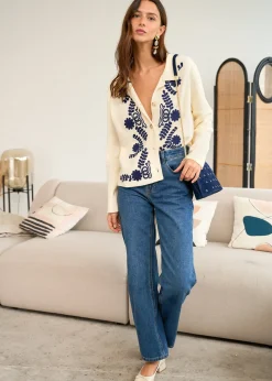 Best Motus Boutique Gilet Livia BeigeMarine-GiletLivia