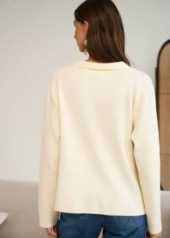 Best Motus Boutique Gilet Livia BeigeMarine-GiletLivia