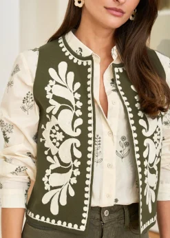 Shop Motus Boutique Gilet Léo Kaki-GiletLéo