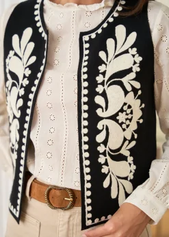 Outlet Motus Boutique Gilet Léo Noir-GiletLéo
