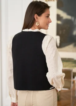 Outlet Motus Boutique Gilet Léo Noir-GiletLéo