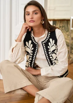 Outlet Motus Boutique Gilet Léo Noir-GiletLéo