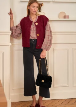 Flash Sale Motus Boutique Gilet Lola Bordeaux-GiletLola