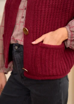 Flash Sale Motus Boutique Gilet Lola Bordeaux-GiletLola
