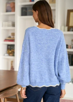 Shop Motus Boutique Gilet Léonard Bleu-GiletLéonard