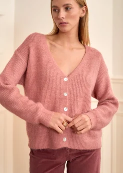 Clearance Motus Boutique Gilet Maelys VieuxRose-GiletMaelys