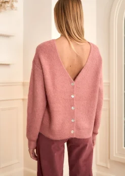 Clearance Motus Boutique Gilet Maelys VieuxRose-GiletMaelys