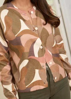 Cheap Motus Boutique Gilet Martin ImpriméKakiMarron-GiletMartin