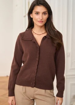 Clearance Motus Boutique Gilet Mia Marron-GiletMia