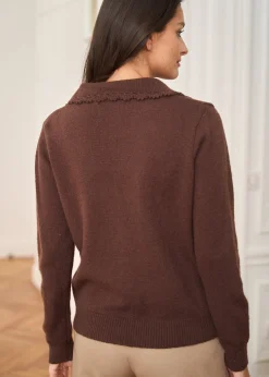 Clearance Motus Boutique Gilet Mia Marron-GiletMia