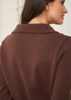 Clearance Motus Boutique Gilet Mia Marron-GiletMia