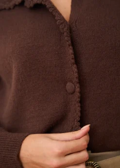Clearance Motus Boutique Gilet Mia Marron-GiletMia