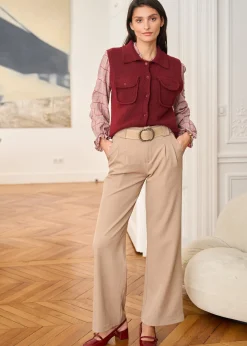Shop Motus Boutique Gilet Olga Bordeaux-GiletOlga