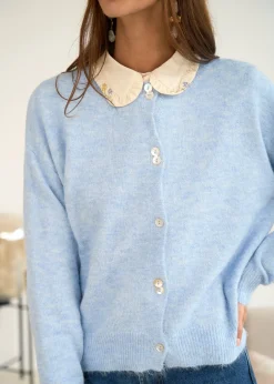 Clearance Motus Boutique Gilet Ophélia Bleu-GiletOphélia