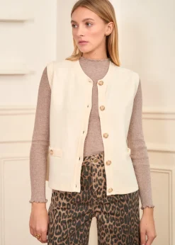 Online Motus Boutique Gilet Sienne Ecru-GiletSienne