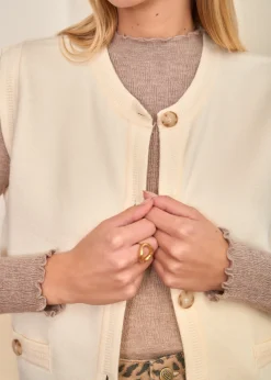Online Motus Boutique Gilet Sienne Ecru-GiletSienne