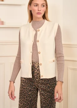 Online Motus Boutique Gilet Sienne Ecru-GiletSienne