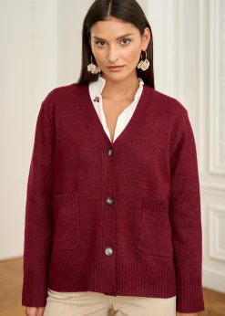 Online Motus Boutique Gilet Vera Bordeaux-GiletVera