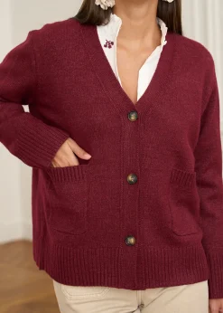 Online Motus Boutique Gilet Vera Bordeaux-GiletVera