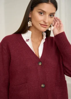 Online Motus Boutique Gilet Vera Bordeaux-GiletVera