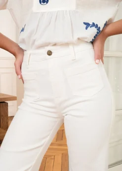 Cheap Motus Boutique Jean Gasparette Blanc