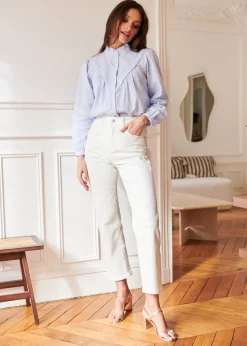 Fashion Motus Boutique Jean Solange Blanc