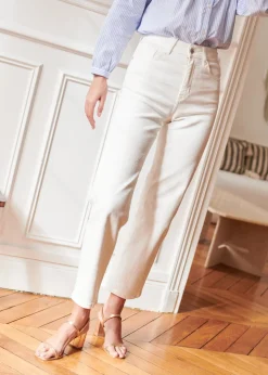 Fashion Motus Boutique Jean Solange Blanc