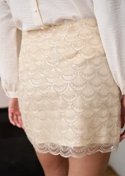 Clearance Motus Boutique Jupe Julie Beige-JupeJulie