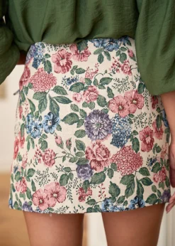Discount Motus Boutique Jupe Lio FleuriFondBeige-JupeLio
