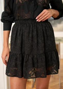 Hot Motus Boutique Jupe Lou FleuriNoir-JupeLou