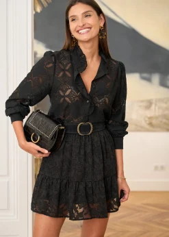 Hot Motus Boutique Jupe Lou FleuriNoir-JupeLou