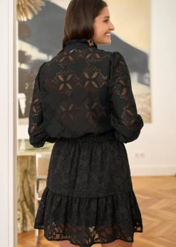 Hot Motus Boutique Jupe Lou FleuriNoir-JupeLou