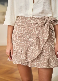 Fashion Motus Boutique Jupe Monica Taupe-JupeMonica