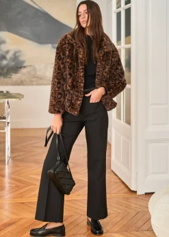 Clearance Motus Boutique Manteau Camille LéopardMarron-ManteauCamille