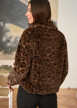 Clearance Motus Boutique Manteau Camille LéopardMarron-ManteauCamille